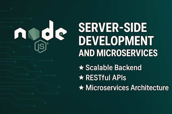 build nodejs backend and microservices for your application