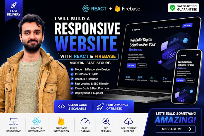 build a modern landing website for your startup or saas