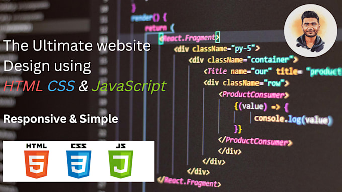 Be your front end developer and designer by Chinu1901 | Fiverr