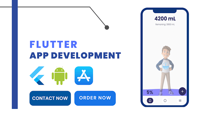 do flutter mobile app development or will be your flutter developer