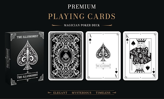 design custom playing cards, game cards and poker card deck