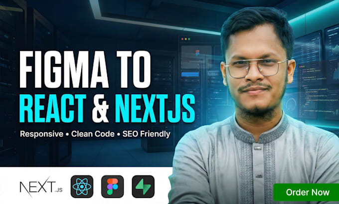 expertly convert your figma design to responsive reactjs and nextjs website