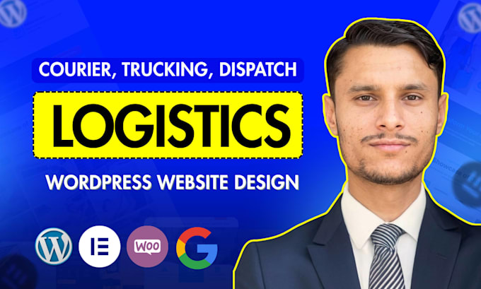 create logistics website, medical courier, trucking, transport, dispatch website