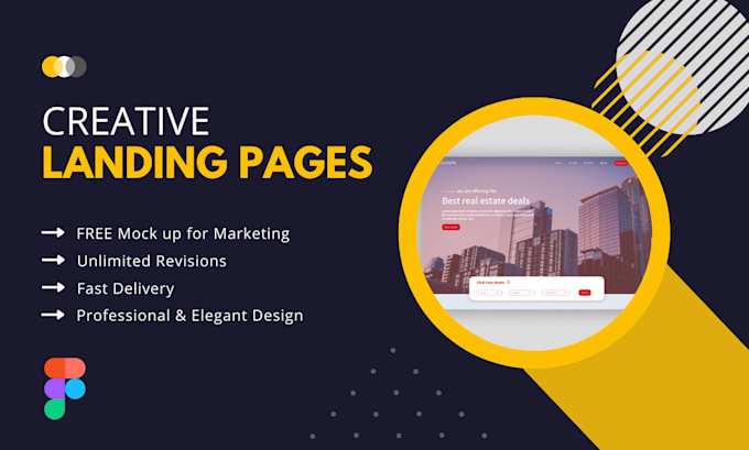design interactive and user friendly landing page UI