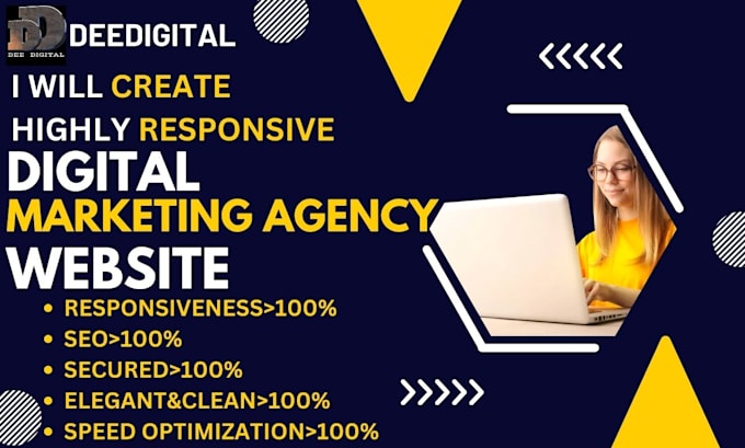 Create digital marketing agency website for you by Dee_digitals