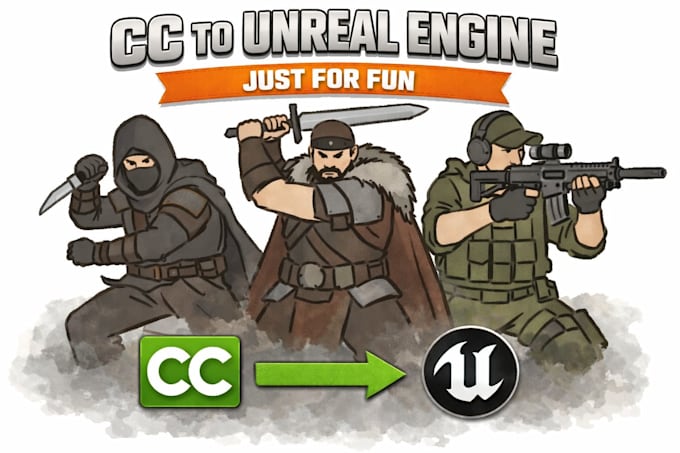 just for fun make your 3d character live in game mode