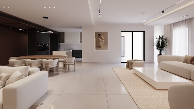 design your interior space and create realistic 3d renders
