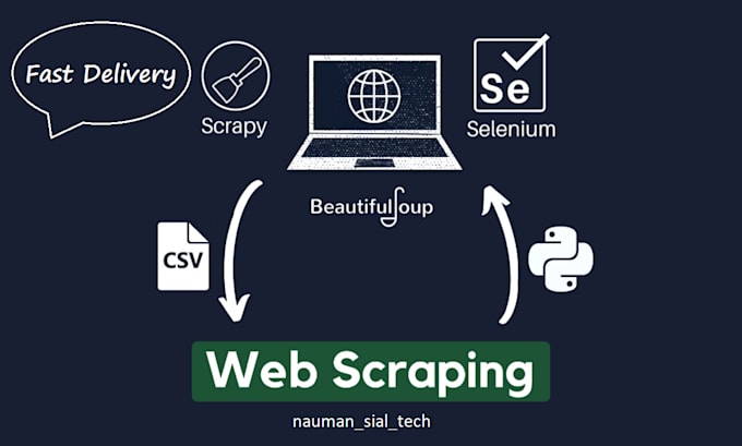 Do Web Scraping In Python Using Beautifulsoup Selenium By Nomansial 9241