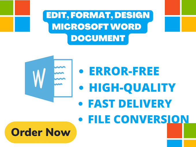 Create, format, edit, improve your ms word document by Otiogha_peace ...