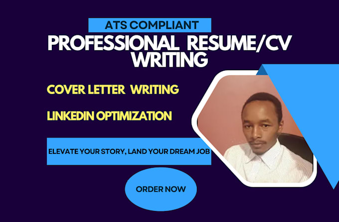 offer professional resume writing service, cover letter, linkedin