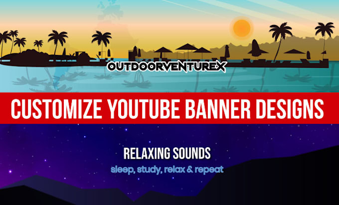 design youtube banners and website banners