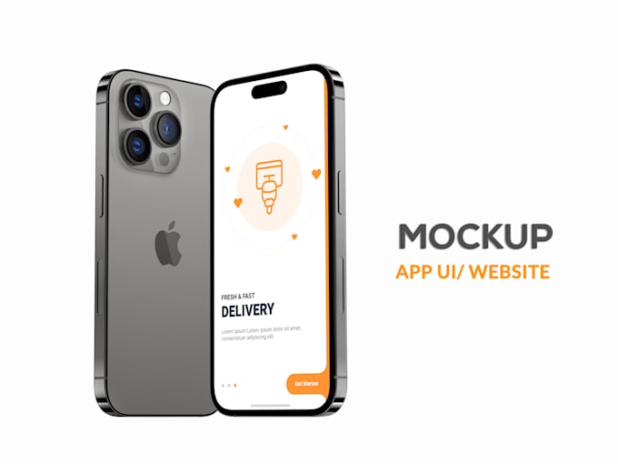 design app mockup screenshots for iphone android laptop