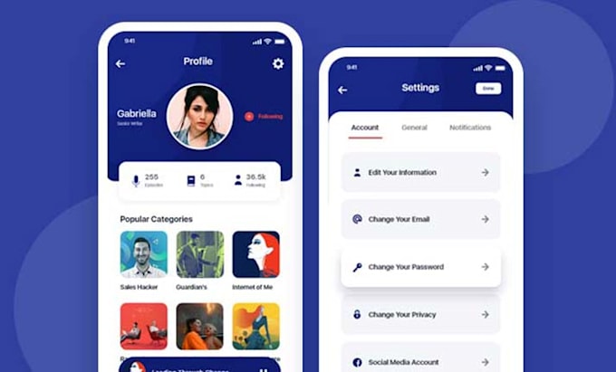 Design ui ux for ios and android mobile app by Colorcastle | Fiverr