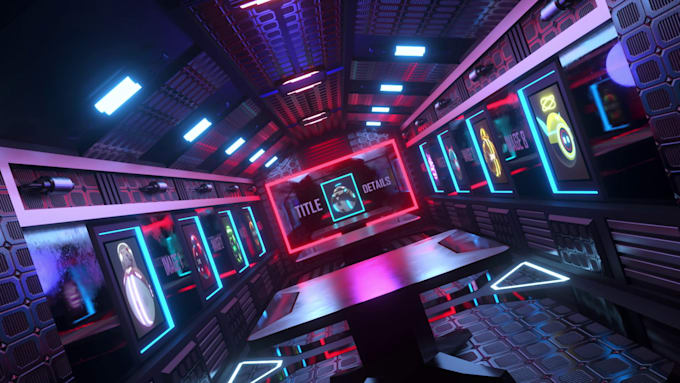 create 3d art gallery and your nft promo video