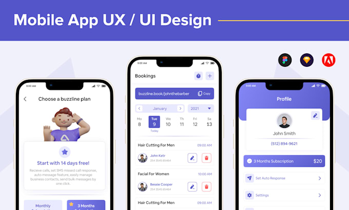 Design creative mobile app ui ux for ios and android by Vivekharkhani ...