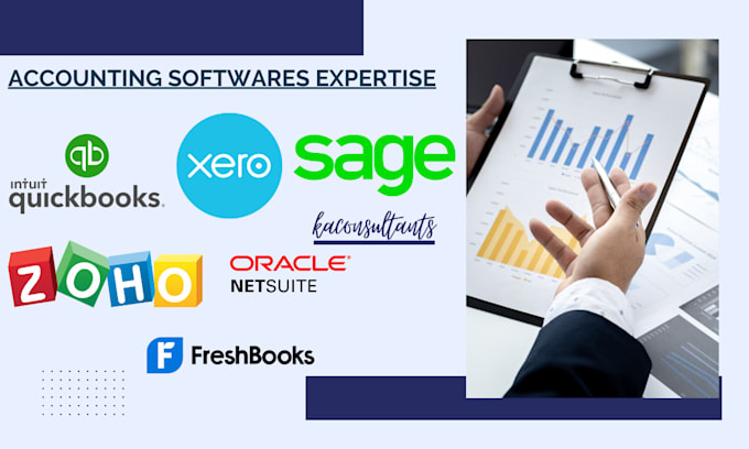 handle your bookkeeping with quickbooks, xero, zoho