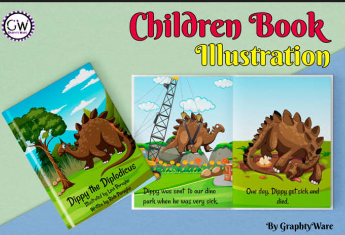 draw visually awesome children story book illustrations