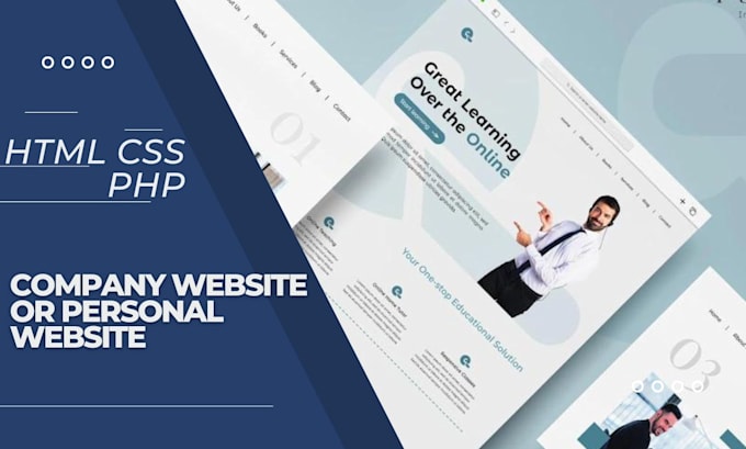 Creat personal website or company website in html and css by Haris_ali ...