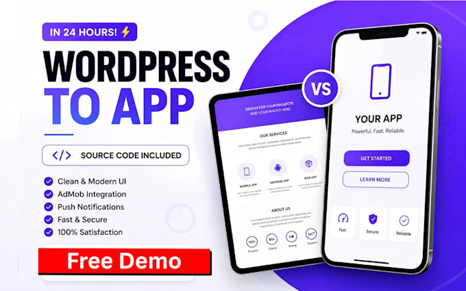 convert wordpress website to pro webview app in android studio with source code