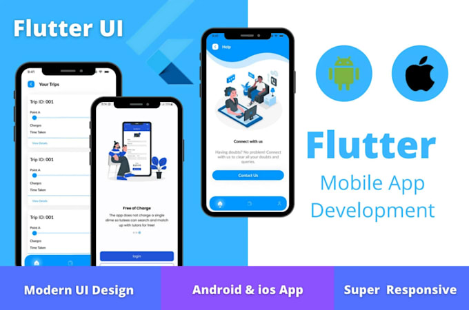 Design professional flutter ui within 24 hours from figma design by ...
