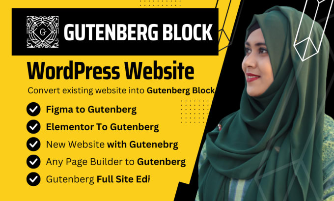 Top 5! I will build wordpress website using gutenberg block editor