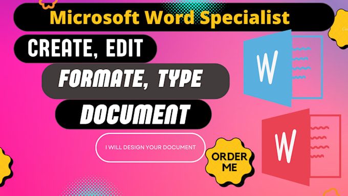 Create, edit, format and design ms word document by Hamzaofficial3 | Fiverr