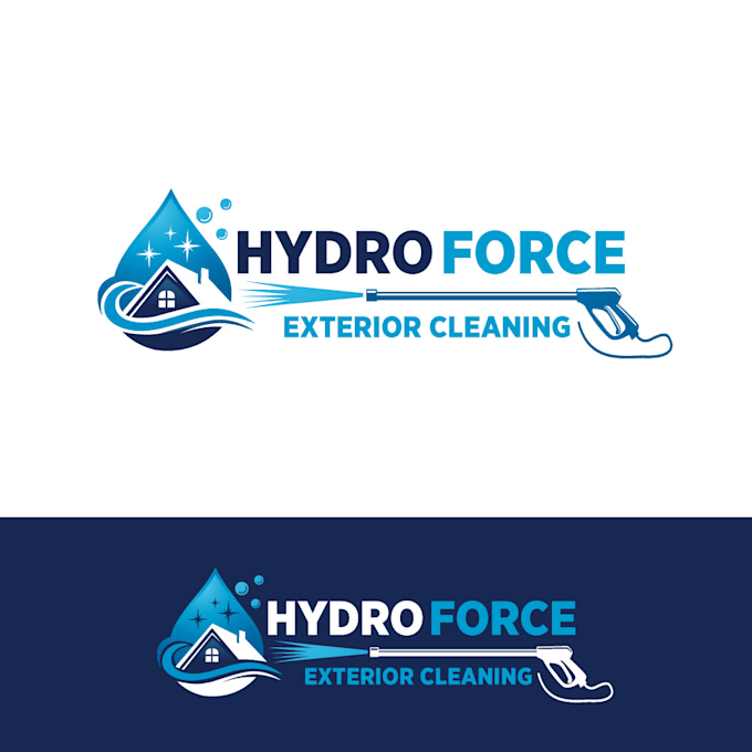design a modern cleaning and maintenance logo in 1 day