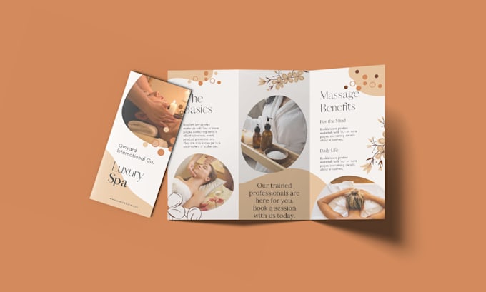 Top 10! I will design trifold business brochure for fashion medical beauty spa healthcare sale  for $10