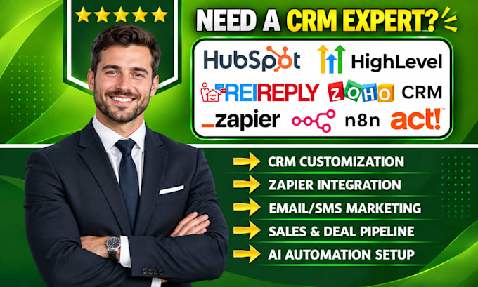 setup hubspot gohighlevel rei reply voice ai agent zoho n8n zapier ai automation