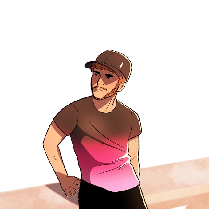 Digitally draw your cartoon avatar by Pierrethienpont Fiverr