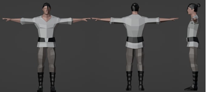 Create you a low poly 3d model in blender with rig by Smackmet | Fiverr