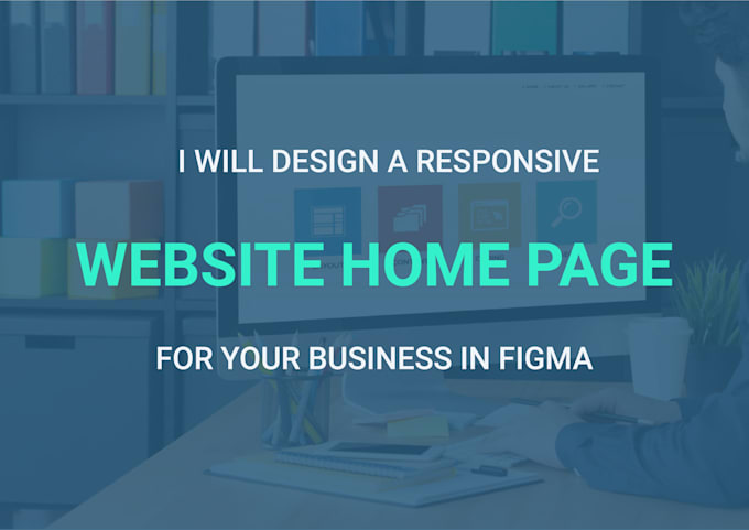 design a responsive website home page in figma