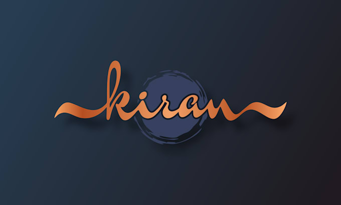 create a calligraphy logo design