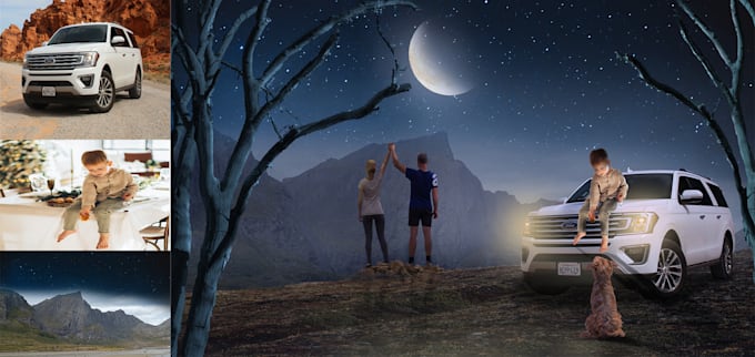do realistic photo manipulation and photoshop editing