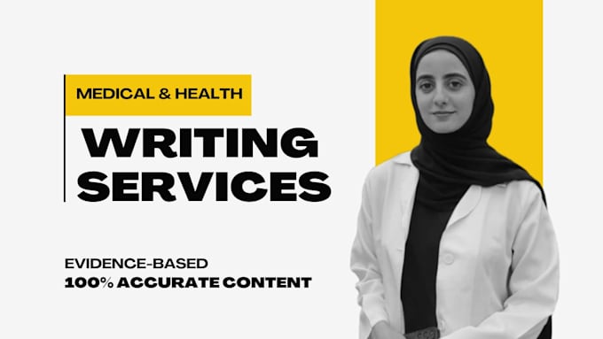 do medical or scientific articles and health blog writing