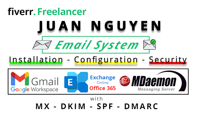 configure your email system, office365, google workspace
