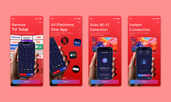 make onboarding screen or splash screen for mobile app