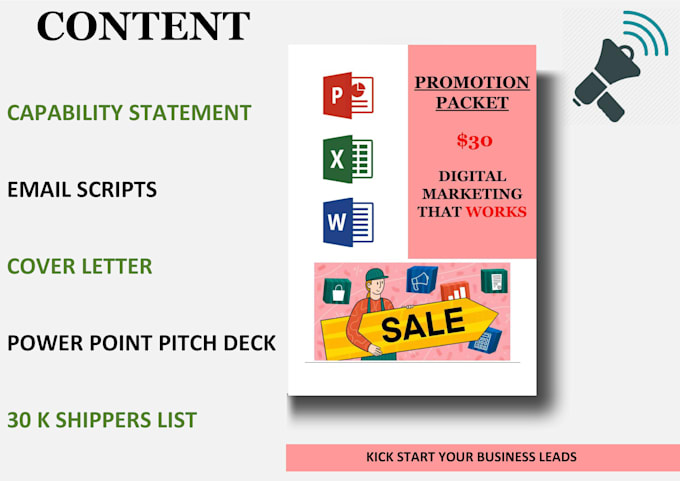 Provide freight broker promotion packet by Rohininene Fiverr