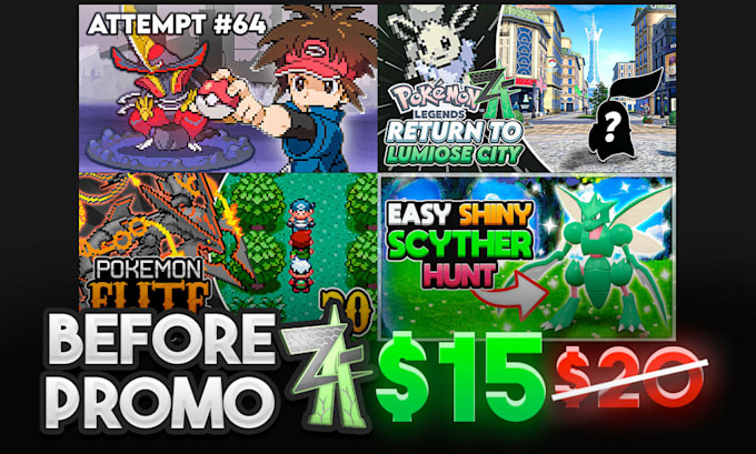 make a professional pokémon thumbnail
