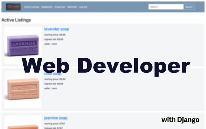Create your web application using django by Cholipoli | Fiverr