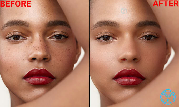 do high end skin retouching and lifestyle