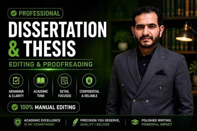 proofread and edit your dissertation, thesis, and research paper
