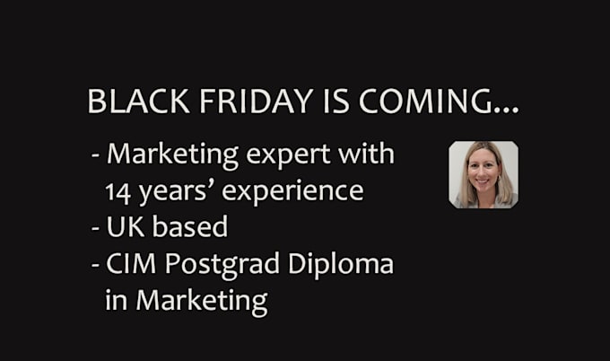 create a black friday email marketing campaign in klaviyo or mailchimp