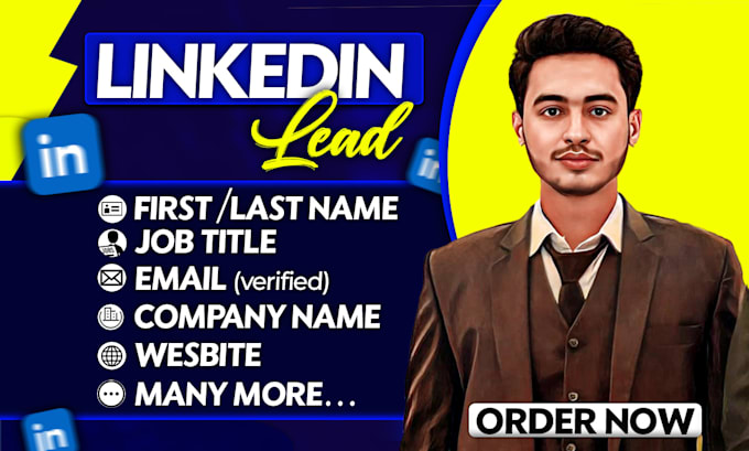 do b2b leads, linkedin leads generation and data entry