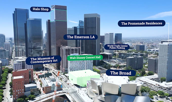 do a detailed real estate drone video editing with motion graphics
