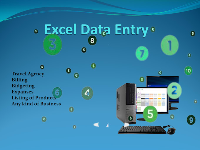 Do the work of excel data for travel agency,billing,budgeting etc by ...