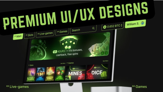Create or redesign your crash game website or mobile app ui ux with