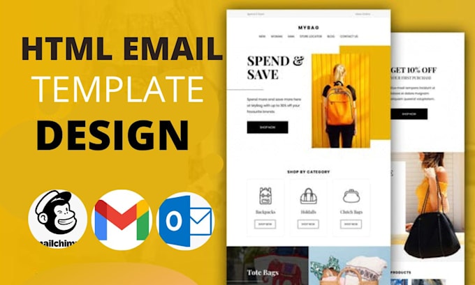 Create professional html email template or newsletter by Jamil258 | Fiverr
