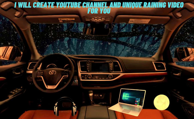 create custom and unique raining video for youtube