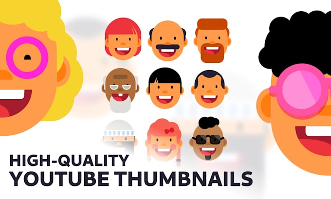 design outstanding youtube thumbnails for you